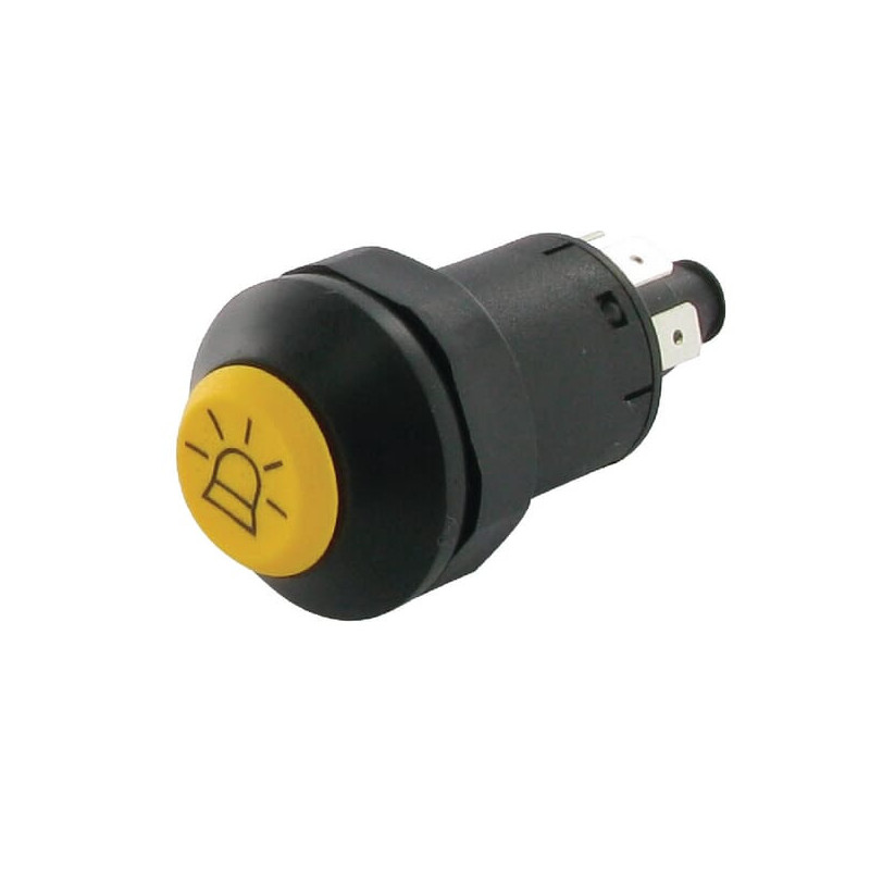 Przełącznik przyciskowy lampy błyskowej okrągły żółty Pneutron 11110100PN - dilagro.pl - 1