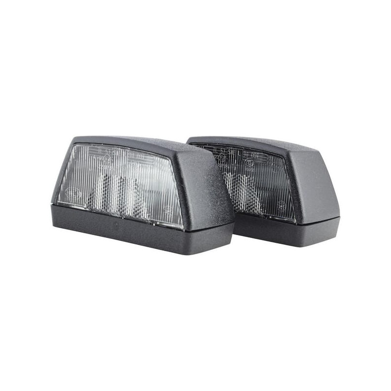 Lampa oświetlania tablicy rejestracyjnej 10W prostokątna przykręcana 12-24V Hella Hella 2KA003389061 - dilagro.pl - 1