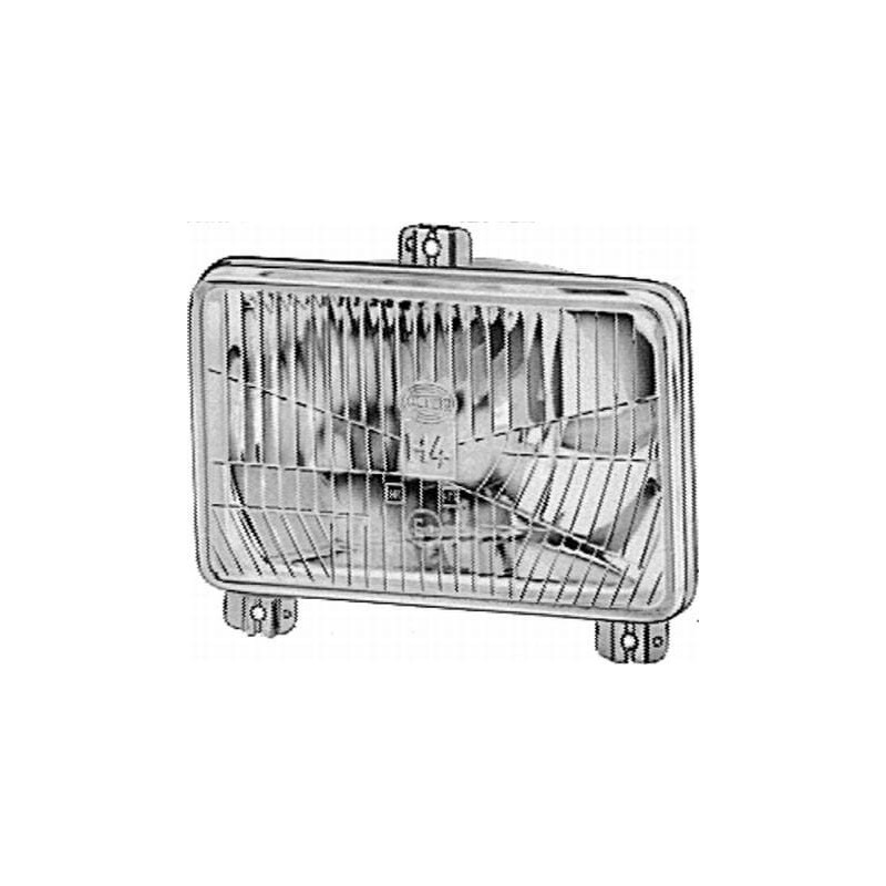 Element optyczny reflektora prostokątny 12-24V Hella Hella 1AB006277127 - dilagro.pl - 1