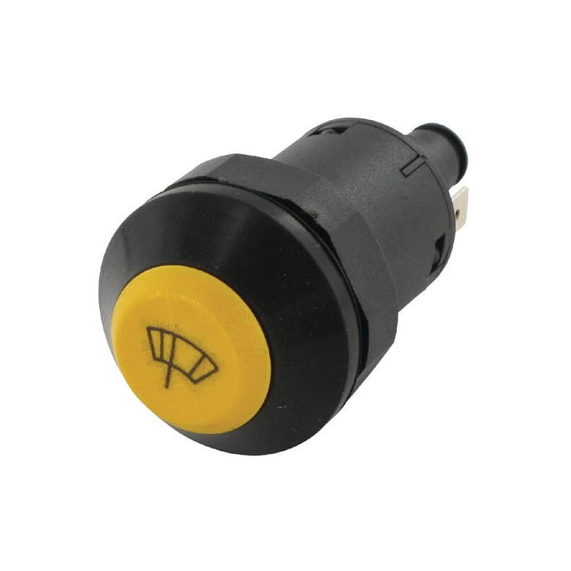 Przełącznik przyciskowy wycieraczki okrągły żółty Pneutron 11145110PN - dilagro.pl - 1