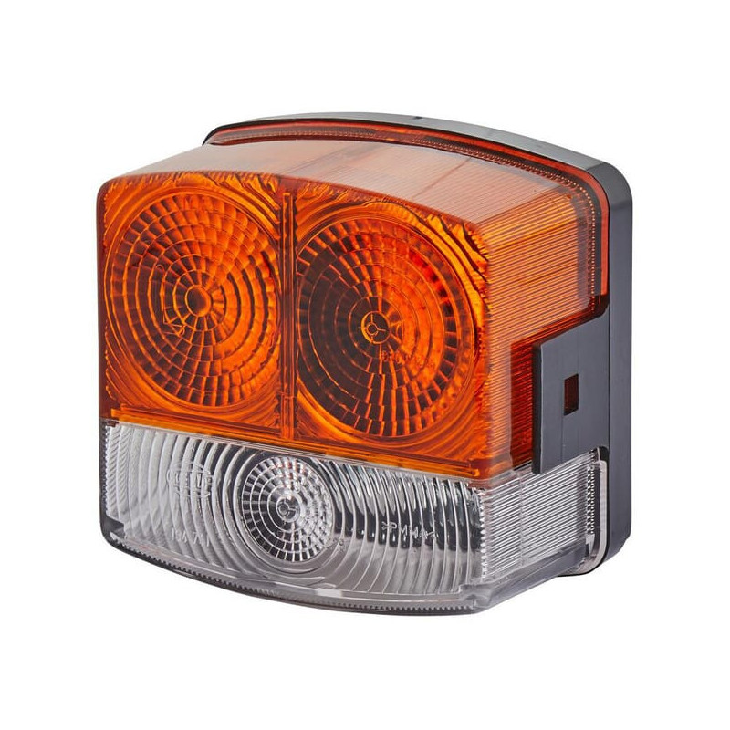 Lampa kierunkowskazu i postoju lewa 21-10W kwadratowa 12V przykręcana Hella Hella 2BE002776251 - dilagro.pl - 1