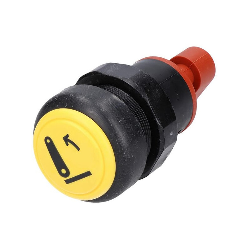 Przełącznik przyciskowy podnośnika okrągły żółty Pneutron 11801002PN - dilagro.pl - 1