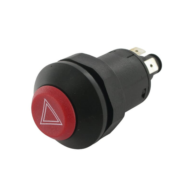Przełącznik przyciskowy świateł awaryjnych okrągły czerwony Pneutron 11105020PN - dilagro.pl - 1
