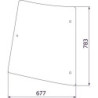 Szyba boczna tylna Kramp D6941 - dilagro.pl - 1