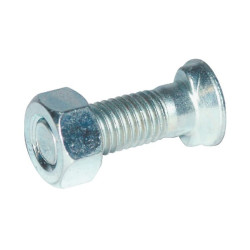 Śruba płużna 2-noskowa z łbem owalnym M12 x 35 mm z nakrętką Kramp 1235COP025 - dilagro.pl - 1