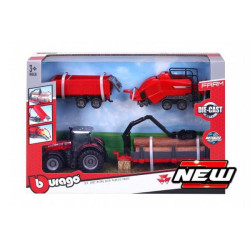 Zestaw do zabawy Massey Ferguson 8740S Bburago BB1831668M - dilagro.pl - 1