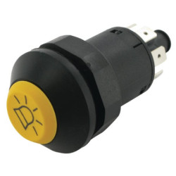 Przełącznik przyciskowy lampy błyskowej okrągły żółty Pneutron 11175240PN - 1 - dilagro.pl