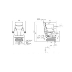 Fotel z amortyzacją pneumatyczną AMA SEAT - comfort