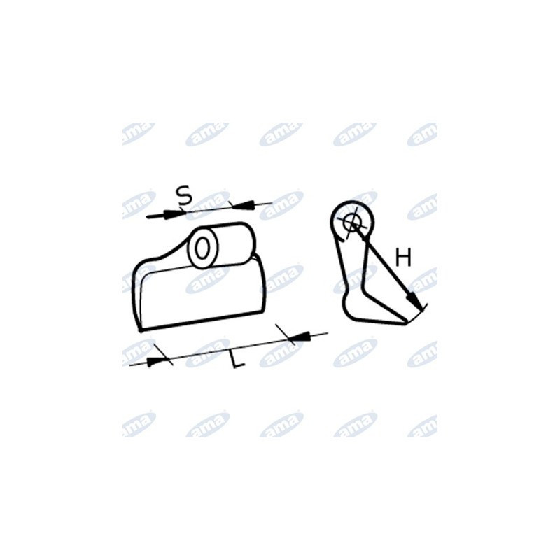 Bijak młotkowy 120x40x20