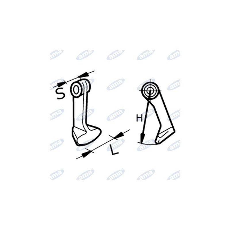 Bijak młotkowy 88x51mm - dilagro.pl - 1