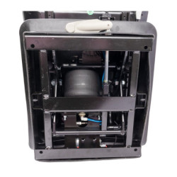 Fotel z amortyzacją pneumatyczną- płytą obrotową- pdłokietnikami i zagłówkiem- wersja comfort AMA SEAT  MSG95G/721