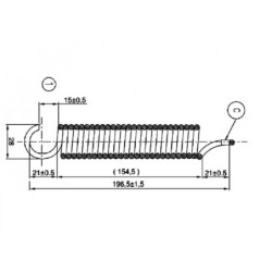 Sprężyna do fotela mechanicznego MOL698N