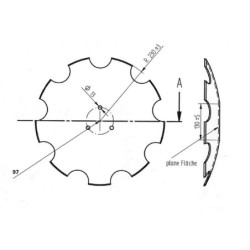Talerz do agregatu talerzowego