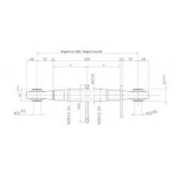 Łącznik centralny  gwint: 36x3