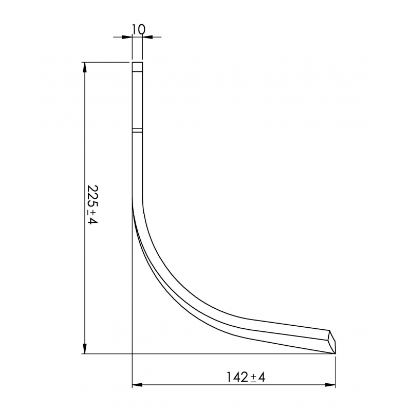 Nożyk Maschio 80x10 PRAWY