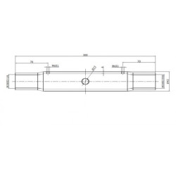 Łącznik centralny kat. 2 30x3- 440-640 MM BASIC