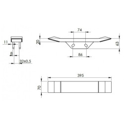 Dłuto grządzieli do SMALL Ripper NAPAWANE od góry obracane