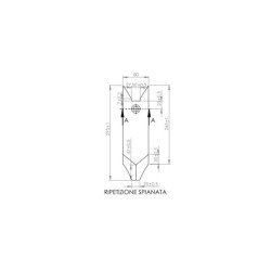 Dłuto grządzieli Kongskilde Delta Flex 80x12- 101003120 wzmocnione od przodu