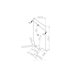 Osłona grządzieli typu MICHEL- wysoka prawa wzmacniana 15008-BI-CA