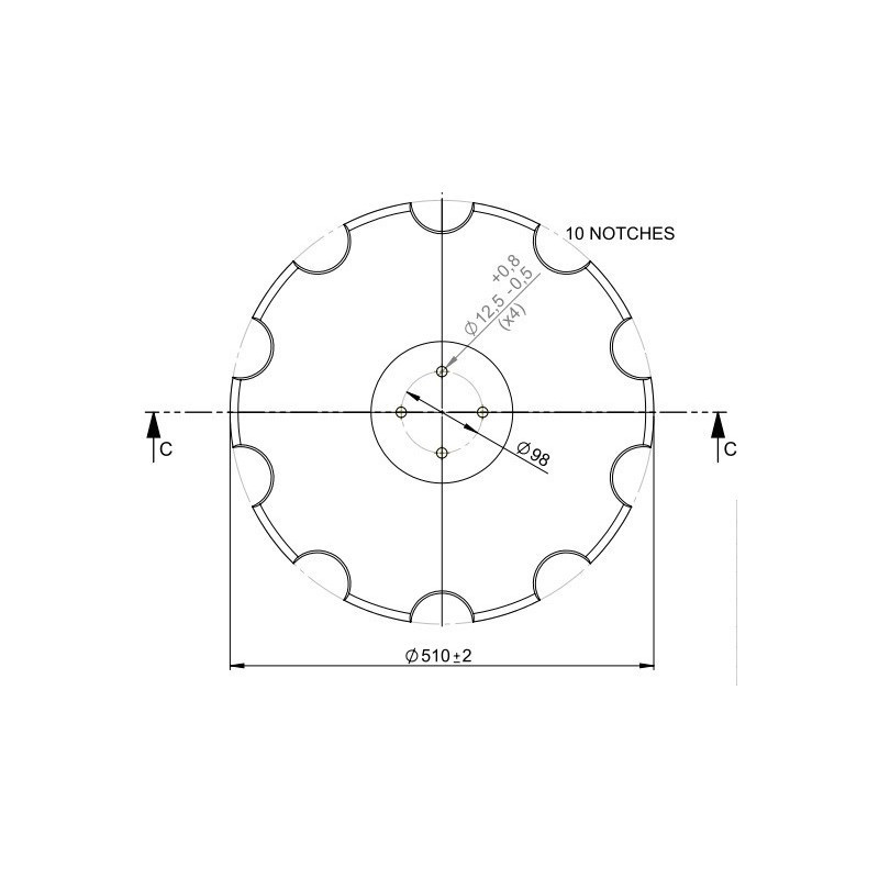 Talerz do agregatu talerzowego