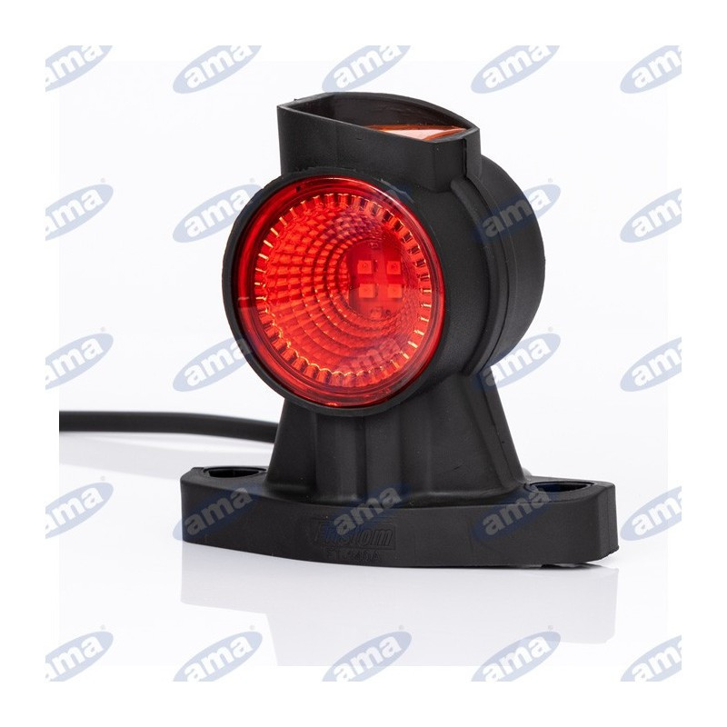 Lampa lewa obrysowa biało-pomaraczowo-czerwona LED 12-36V - dilagro.pl - 1