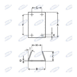 Płyta mocująca stopy podporowej 119x176 F2 - dilagro.pl - 1