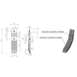 Dłuto grządzieli Kockerling 2 otworowe
