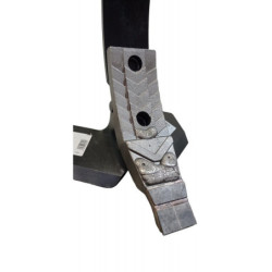 Dłuto odkuwka typ Kongskilde Delta Flex- dwuotworowe- wzmocnione napawem i płytką tungsten