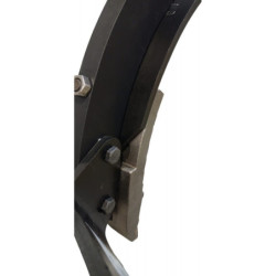 Dłuto odkuwka typ Kongskilde Delta Flex- dwuotworowe- wzmocnione napawem i płytką tungsten