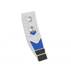 Dłuto odkuwka typ Kongskilde Delta Flex- dwuotworowe- wzmocnione napawem i płytką tungsten