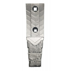 Dłuto odkuwka typ Kongskilde Delta Flex- dwuotworowe- wzmocnione napawem