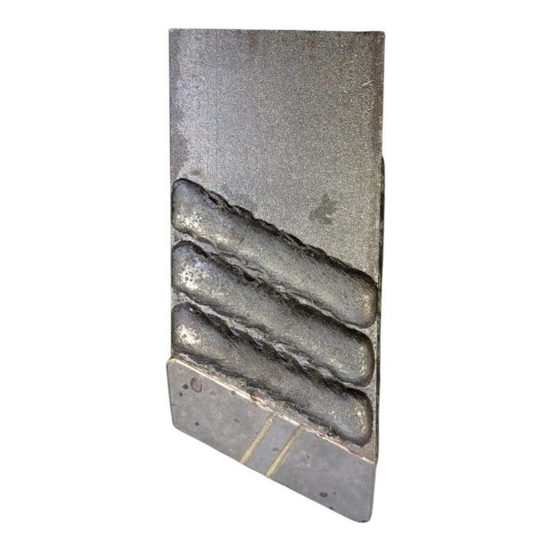 Nakładka do wspawania do dłuta MICHEL lewa wzmocniona płytką węglika wolframu i napawem 165x70x20 mm - dilagro.pl - 1