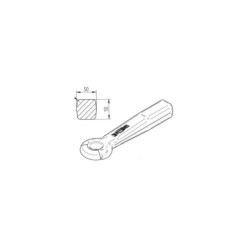 Ucho zaczepu do wspawania 10T  50x50mm